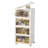 4 Tier Stackable Storage Bins with Lids, 23Qt Plastic Storage Containers