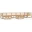  Outdoor Sofa Set 8 pcs Solid Acacia Wood Furniture Sectional Garden