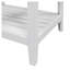 Meuble-lavabo 24 po en bois massif blanc avec plateau en céramique
