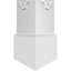 Grande colonne de style artisanal classique carrée non effilée Craftsman avec mission Capital et base-71037473