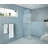 Maven 30 in. x 86.75 in. Fully Frameless Arched Fluted Single Fixed Shower Panel-66400445