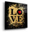 «Heart Of Gold 1v» par Art Licensing Studio, art mural en verre acrylique-996661350
