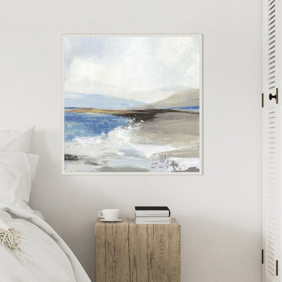 «Soft Sea II Blue» par Allison Pearce, reproduction d'art sur toile encadrée