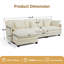 Canapé modulaire 111,8 po, canapé 3 places en L avec repose-pieds réversible-1759652197