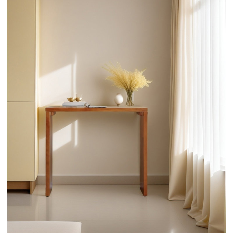 Table de bar longue en bois massif de style médiéval, H 41,34 po x L 47,24 po x l 15,75 po