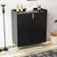 Armoire de bar à vin avec rangement Home, tablette réglable, pieds hauts en métal, 3 compartiments à liqueurs noirs modernes et classiques, conception basculante, pour les petites maisons-133003327