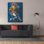  «Running Ostrich» par Heather Gauthier, art mural sur toile, 40 po x 54 po