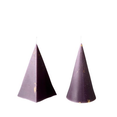 Elegant Purple Candle Set (2 Pieces), 2.4 x 4.7 x 2.4 inches | 100% Soya Wax, Clean Burning | Perfect for Home Decor, Aromatherapy & Relaxation, Stylish and Eco-Friendly Design