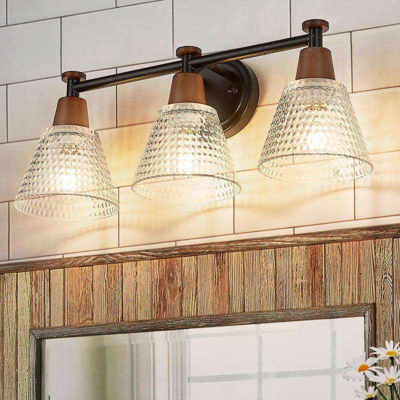 Batheaston 3 - Light Dimmable Vanity Light, Black/Vintage