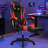 Adjustable Video Gaming Chair With Massage Swiveling Pc & Racing Game Chair With Speakers & Led Lights & Footrest Computer Chair With Adjustable Lumbar Support