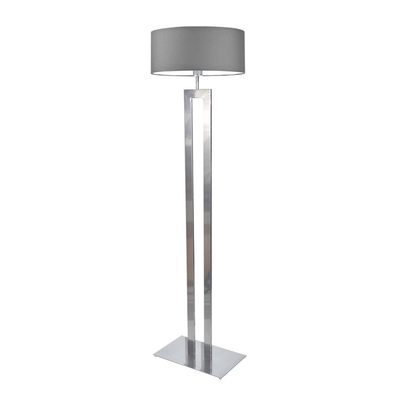 Artimizia 161cm Traditional Floor Lamp, Silver, Grey