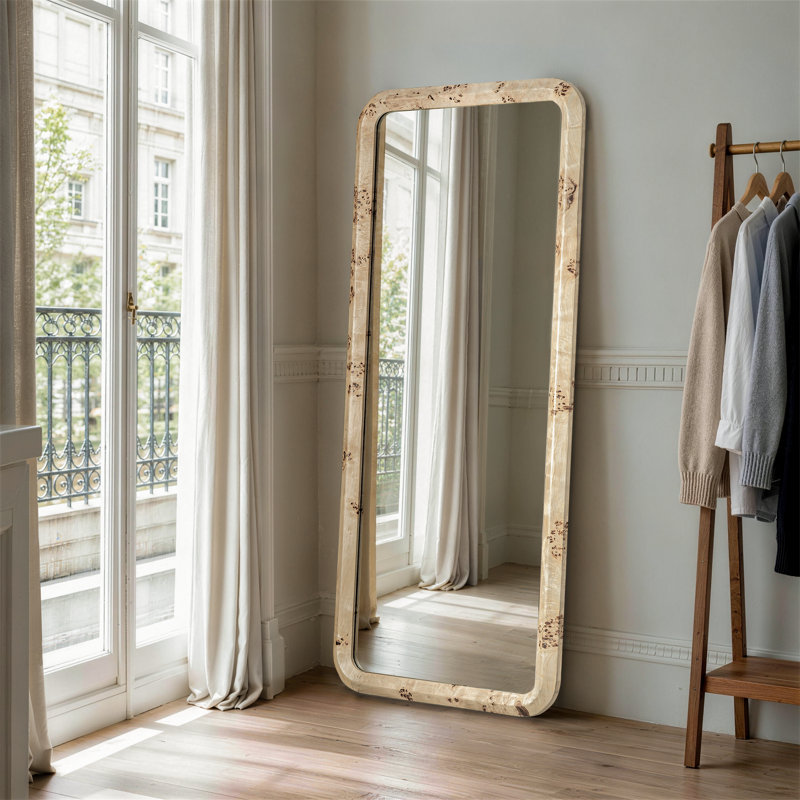 72'' Full Length Floor Mirror with Solid Wood Frame