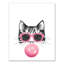 Art sur toile cool chat avec bubblegum Mainor-2047892021-2047892022