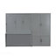 Grand lit escamotable mural avec placard, gris-1785025840