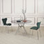 Domenique Round 120 Cm L Dining Table with Gold Metal Legs-1344967086