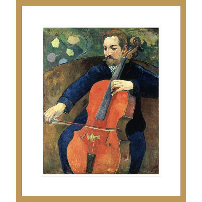 «Upaupa» par Paul Gauguin, reproduction giclée encadrée, H 21,01 po x l 17,75 po