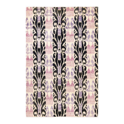 Lilly-Elizabeth One-of-a-Kind 6' 2" X 9' 4" 2010s Wool Area Rug in Ivory