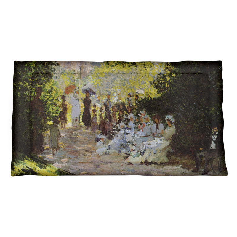 Taie décorative Claude Monet Monceau Park, Très grand, Microfibre