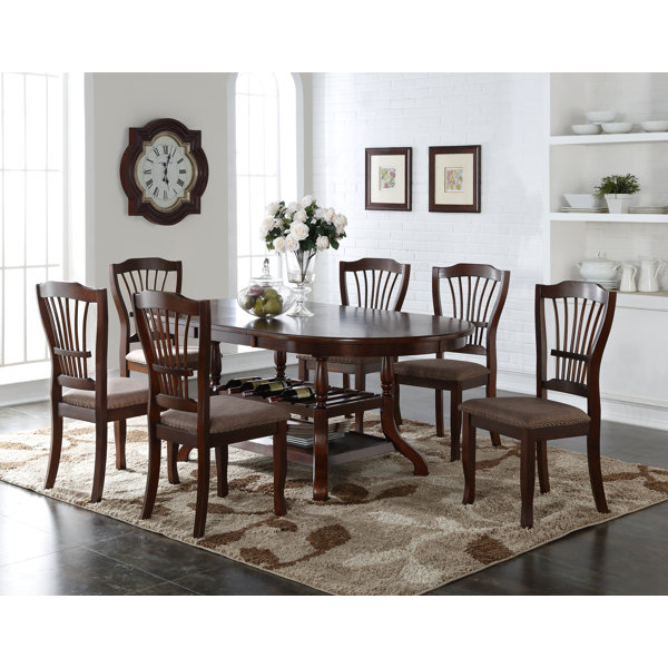 Alcott Hill® Oval Solid Wood Dining Table & Reviews | Wayfair