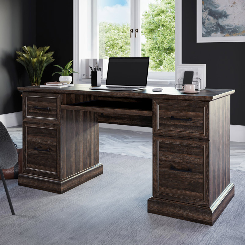 Bambeli 62'' Desk, Dark Walnut