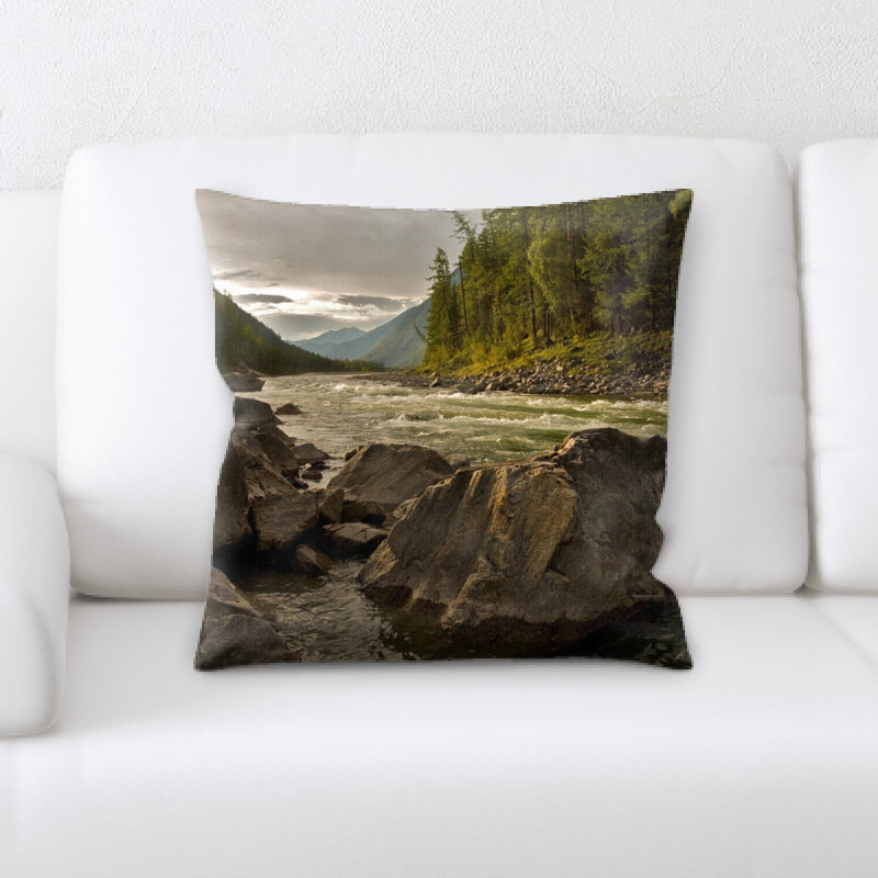 Coussin en jeté creek