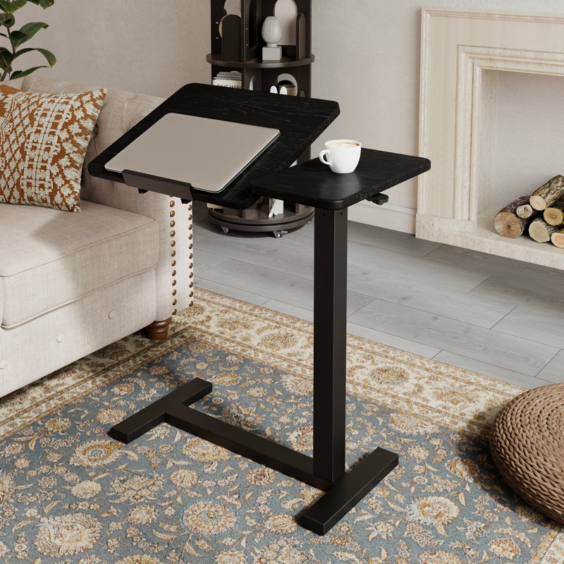 Restful Adjustable Angle Reading End Table, Black