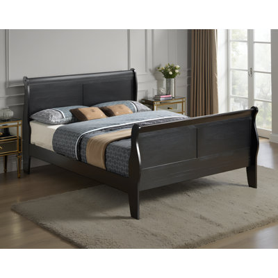Roskilde Black Full Sleigh Bed