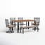 Ensemble de salle à manger rectangulaire pour 6 personnes 63,8 po Argyri