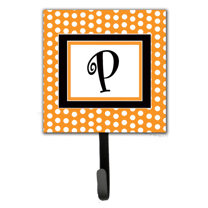 Porte-laisse coussin monogramme et crochet mural, P