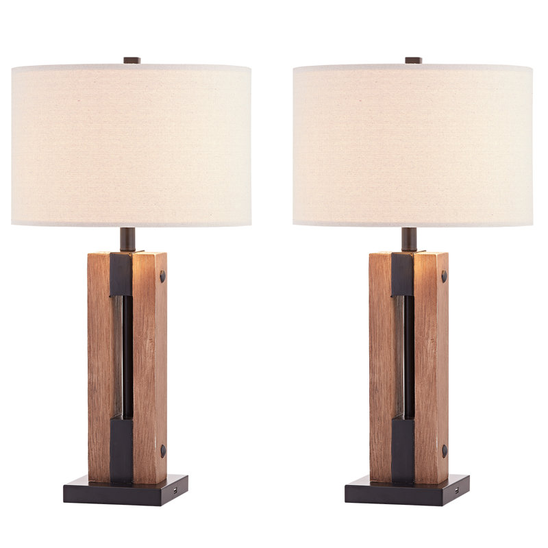 Ensemble de lampes de table 28 po avec USB Carlisha