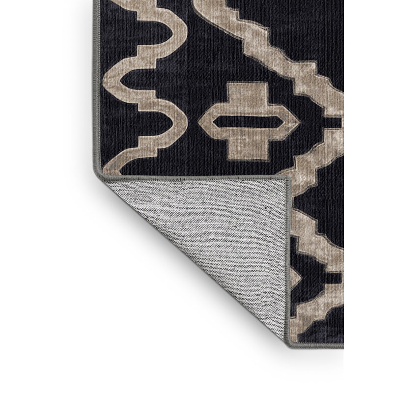 Tapis mauve lavable à la machine, Rectangle 7 pi x 10 pi
