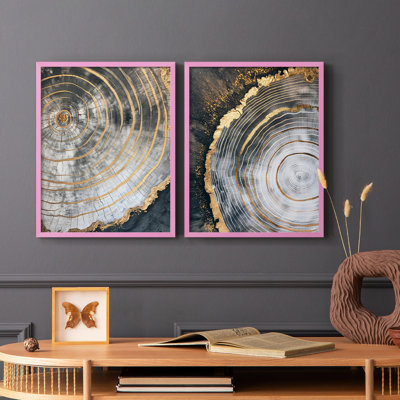 ABSTRACT Series CCxxiii - reproduction encadrée de qualité supérieure - prête à être accrochée - aucun clou requis - aucun clou requis