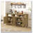 4-Door Sideboard with Power Outlets, USB Ports, and Adjustable Shelves-712778351