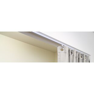 VIDGA Section d'angle pour rail simple, fixations plafond incluses