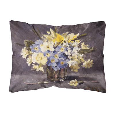 Floral Outdoor Throw Pillow