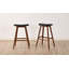 Tabouret de comptoir en bois massif Eric