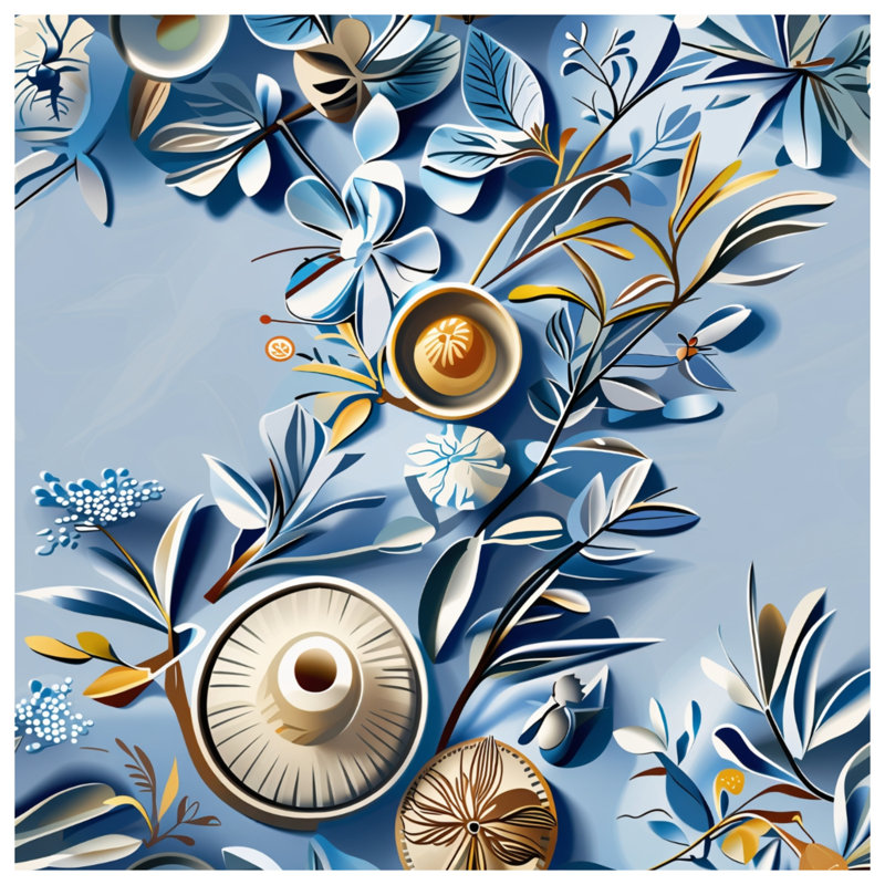 Tapis de bain floral, 34 po L x 21 po L