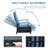 Adjustable Patio Recliner Chair Metal Outdoor Lounge Chair With Flip Table Push Back, Adjustable Angle, Removable Cushions, Support 350Lbs
