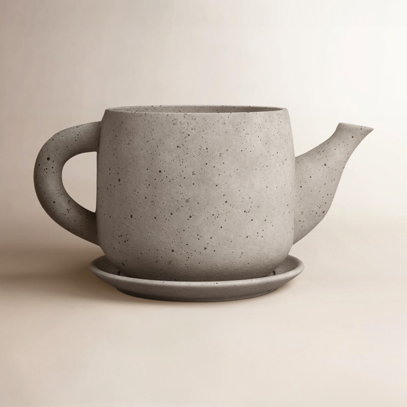 Cement Tea Planters Concrete Statue Planter