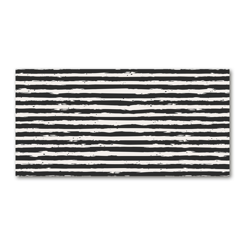 Black And White Stripes - No Frame Print on Canvas
