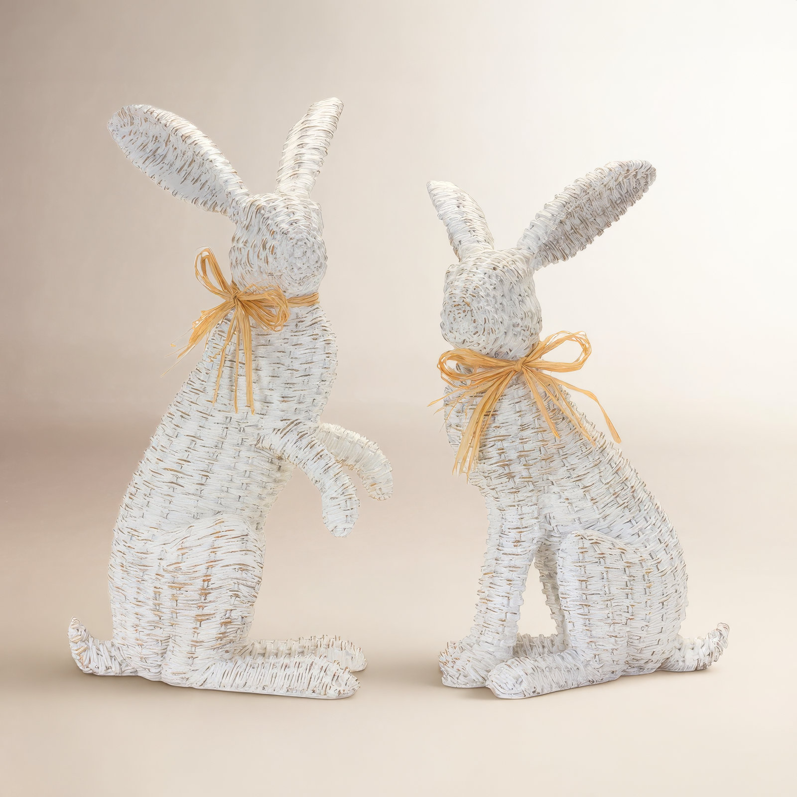 2-Piece Rabbit Sculpture