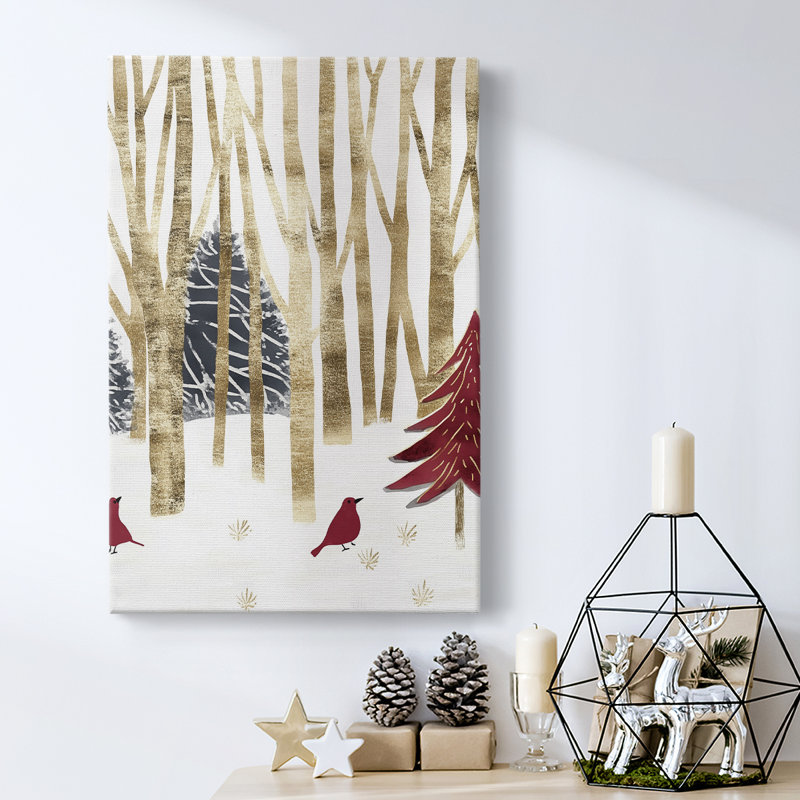 Art des Fêtes de Noël - Toile tendue avec châssis CD XXXIX, H 18 po x l 12 po