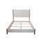  Structure de lit pour grand lit en bois doré et blanc Avery - grand, blanc et or