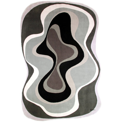 Ilasha - Tapis «Abstract 003 Grey» 6 pi x 9 pi