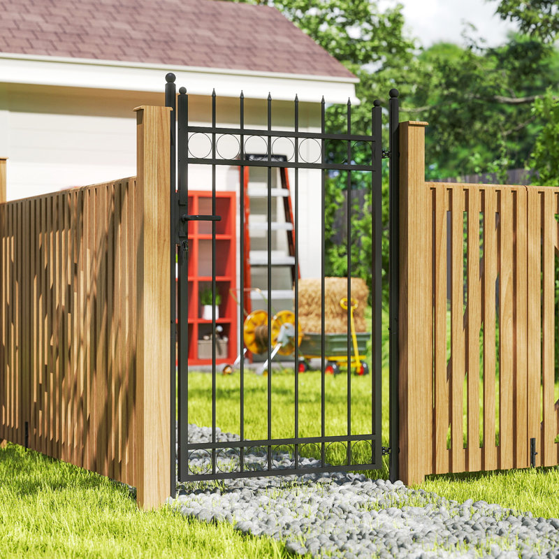 204cm H x 105cm W Galvanised Steel Gate