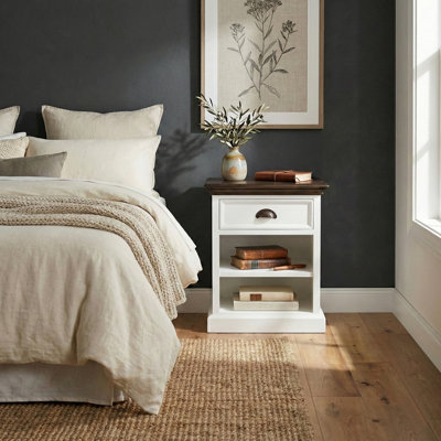 Bedside Table with Shelves
