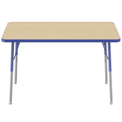 Rectangle T-Mold Adjustable Height Activity Table