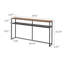  Yamazaki Home Tower Long Console Table For Entryway Or Hallways, Narrow Behind Sofa Table With Wooden Top And Metal Shelf - Shelf, 26" - Steel-99182031