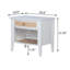 1-Drawer Nightstand Bedside Table White