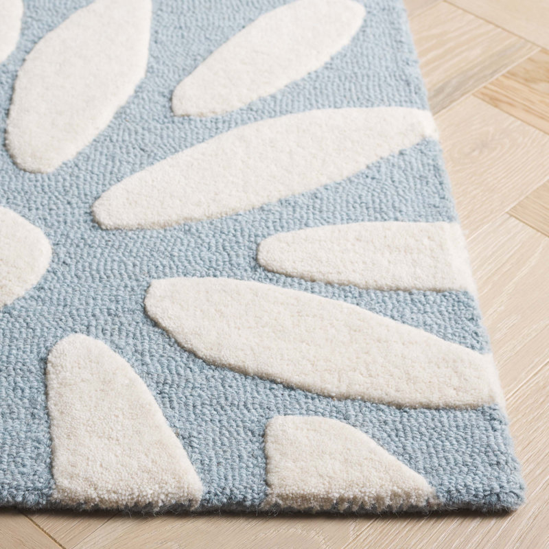 Arsaluis Kids Hand Tufted Wool Pile Rug, Rectangle 5' x 7'